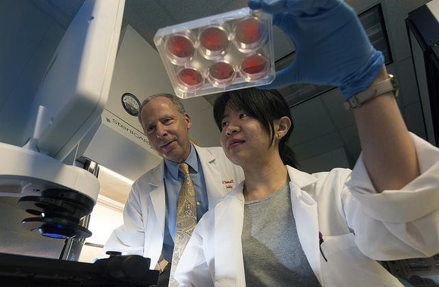 Dr. Neal Weintraub (pictured with Nicole Yiew) discovered a way to trick the body into protecting heart tissue during a heart attack. Weintraub is a GRA Eminent Scholar at Augusta University.